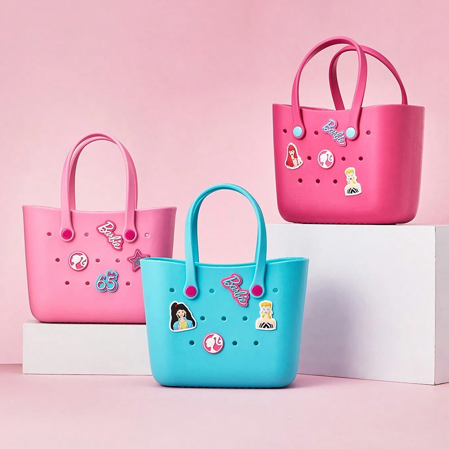 Women'S Tote Bags Designer - MINISO Barbie Sunlight Shining Series Tote