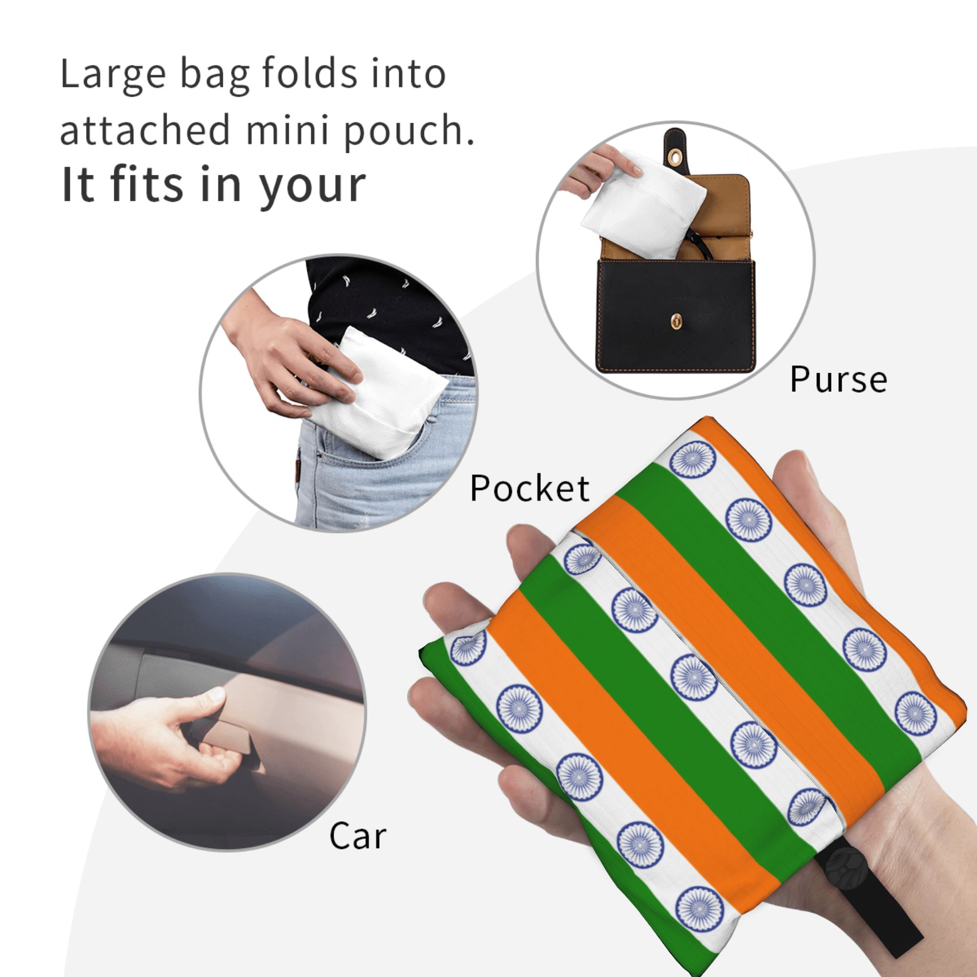 Reusable Flag Of Indias Shoppi - Women Bags India ulasan dan harga