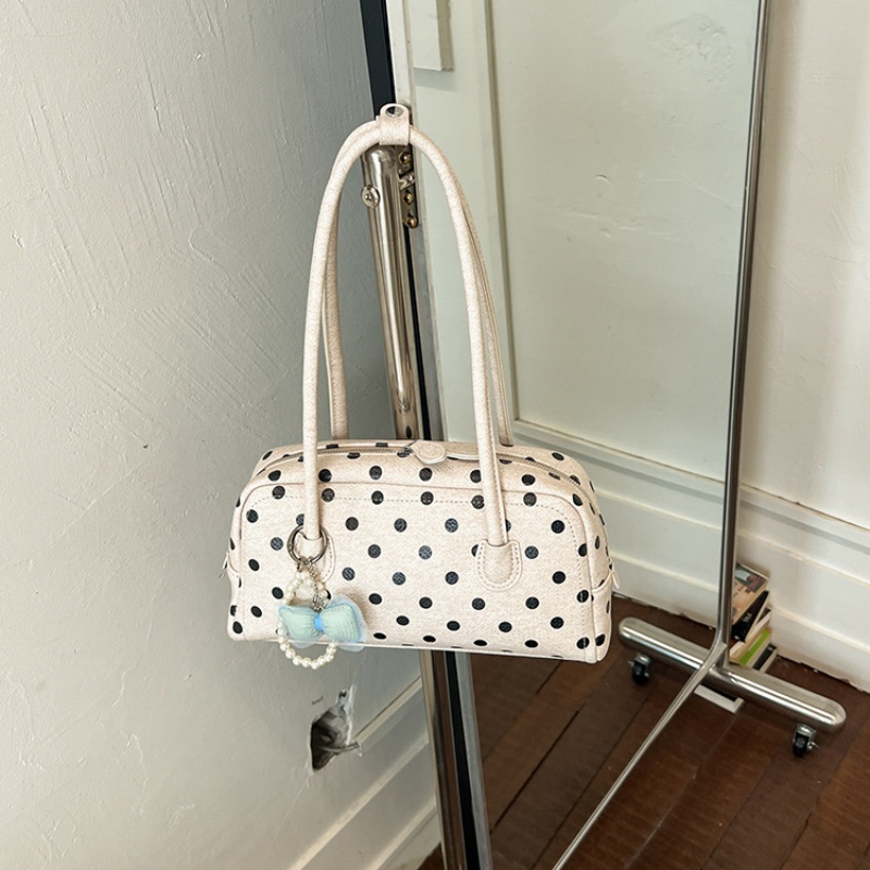 2026 New Polka Dot Mini Boston - Women Bags 2026 ulasan dan harga