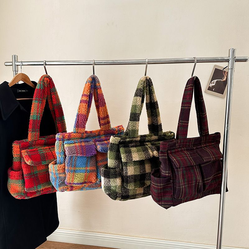 Lamb Fleece tote bags for wome - Women'S Tote Bags Designer ulasan dan harga