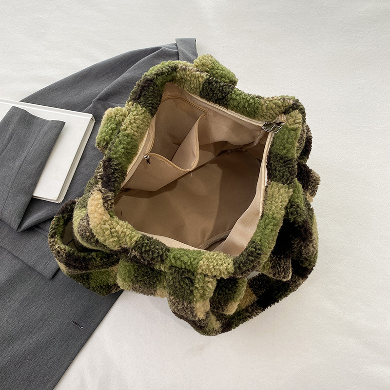 Lamb Fleece tote bags for wome - Women'S Tote Bags Designer ulasan dan harga