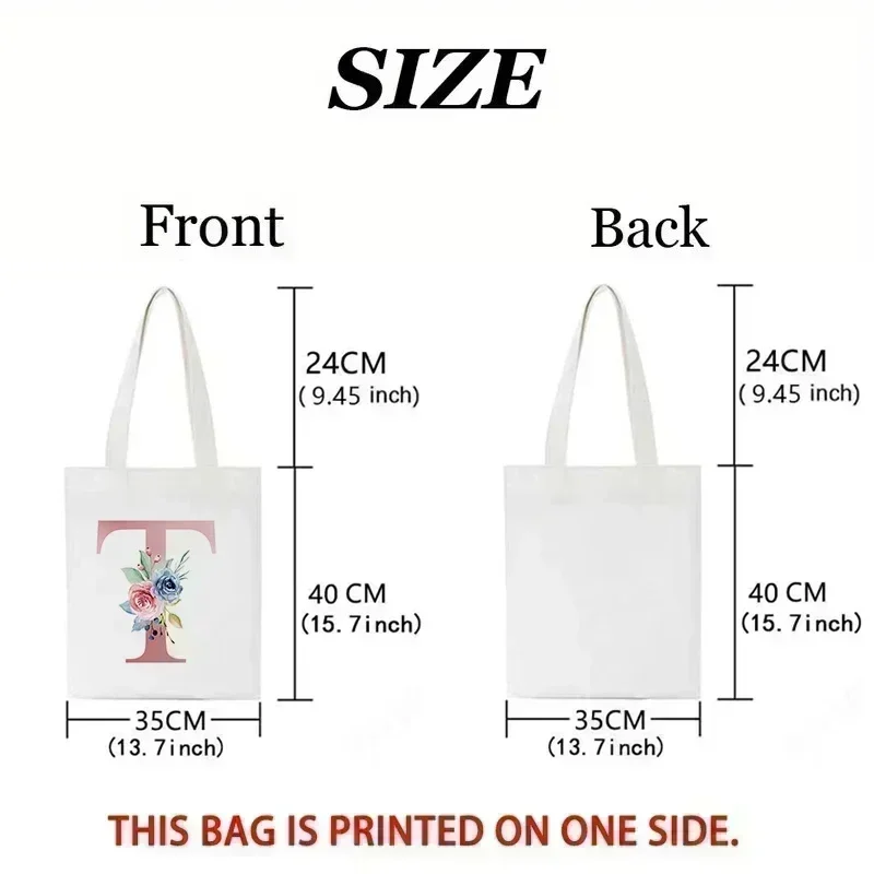 1pc Floral Love Letter Print T - Women'S Tote Bags Designer ulasan dan harga