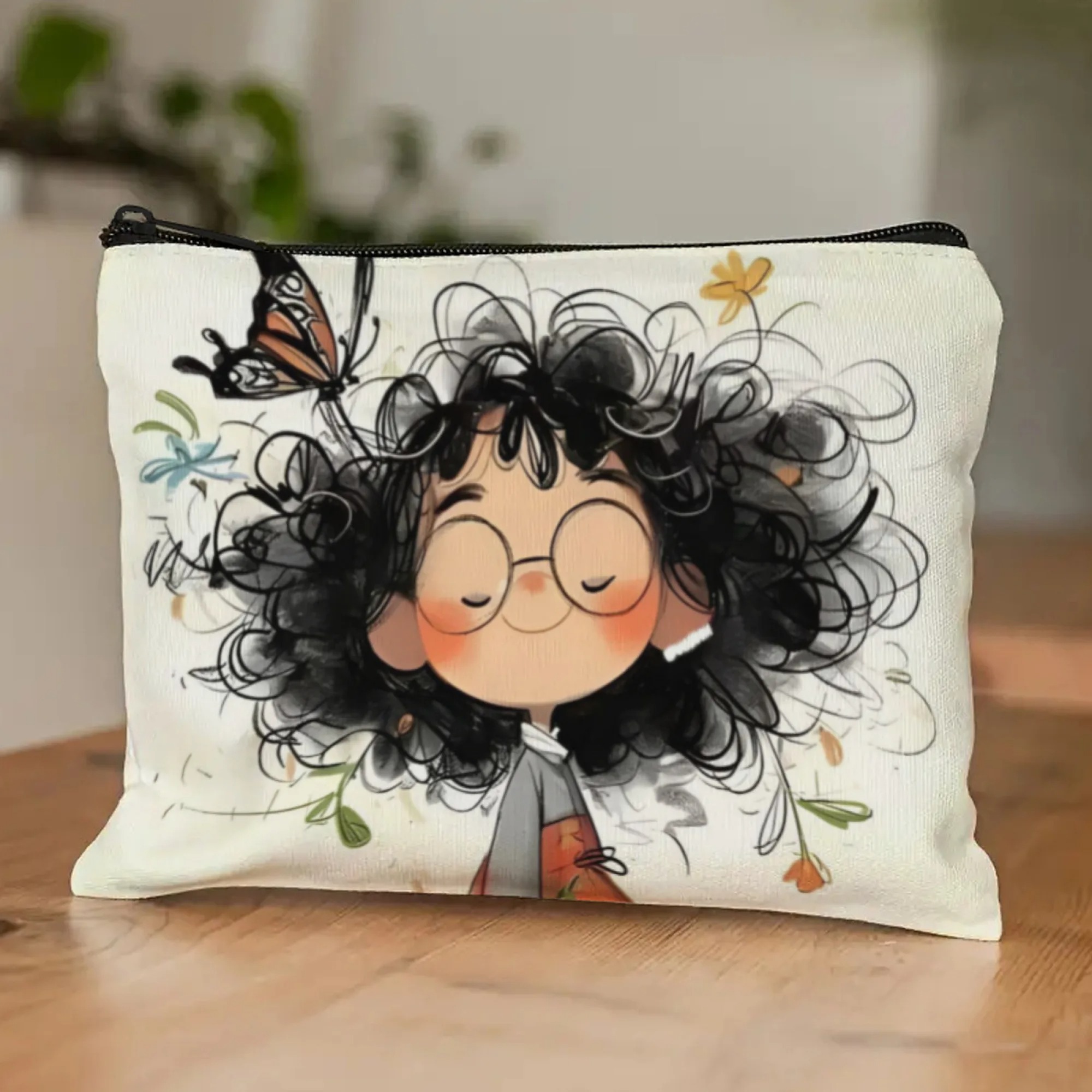 Cartoon Girl Makeup Bag Zipper - Women Bags Casual ulasan dan harga