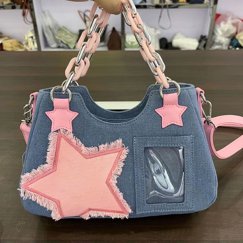 Denim Women Underarm Shopper T - Women'S Tote Bags Designer ulasan dan harga