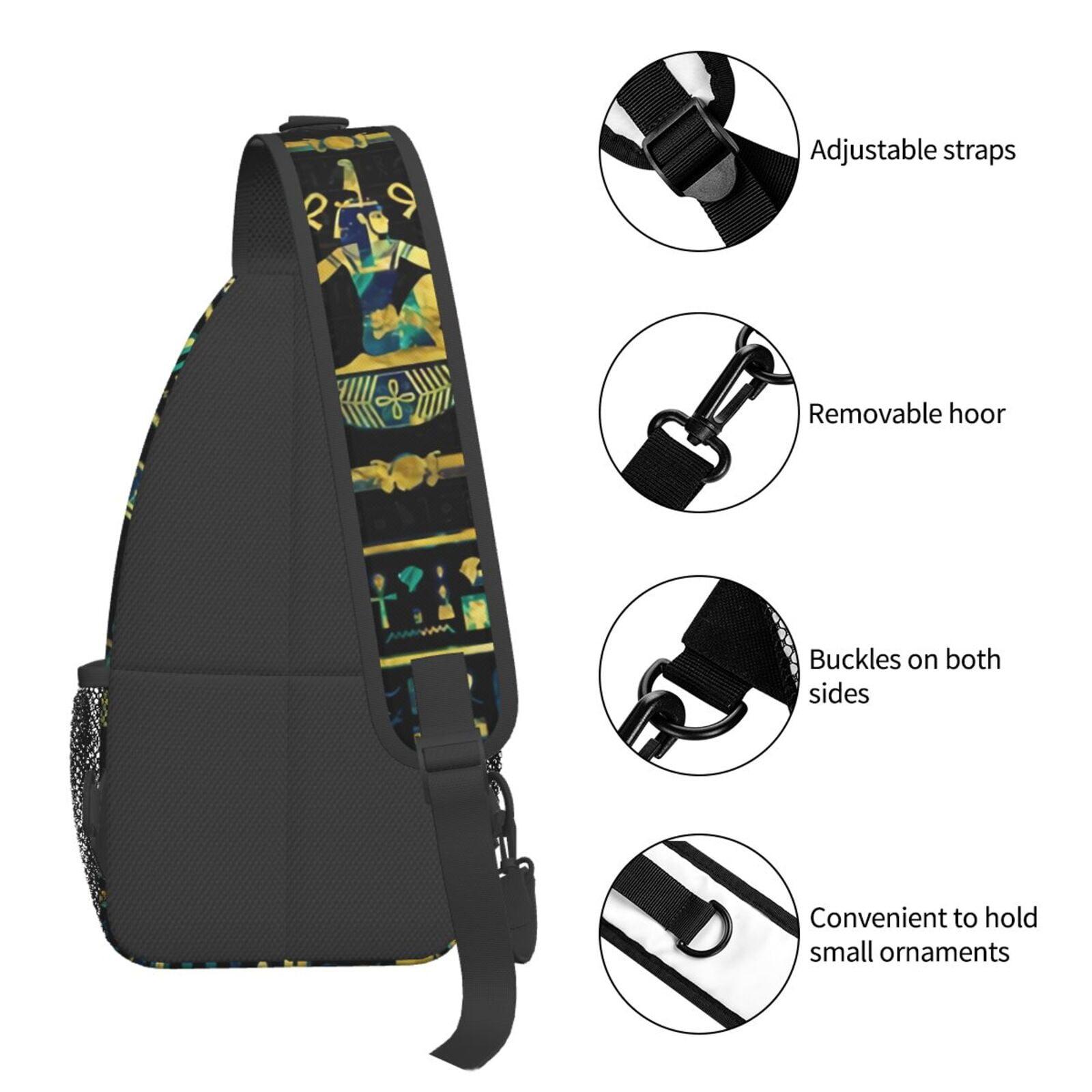 Egyptian Hieroglyphs Golden In - Women Bags India ulasan dan harga